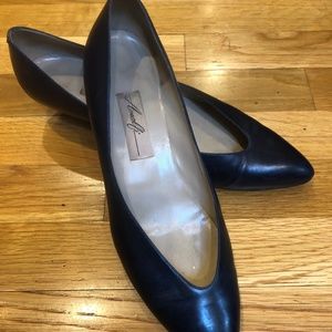 Amalfi Blue Leather Vintage Shoes